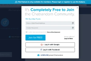 ChatRandom site review screenshot 1