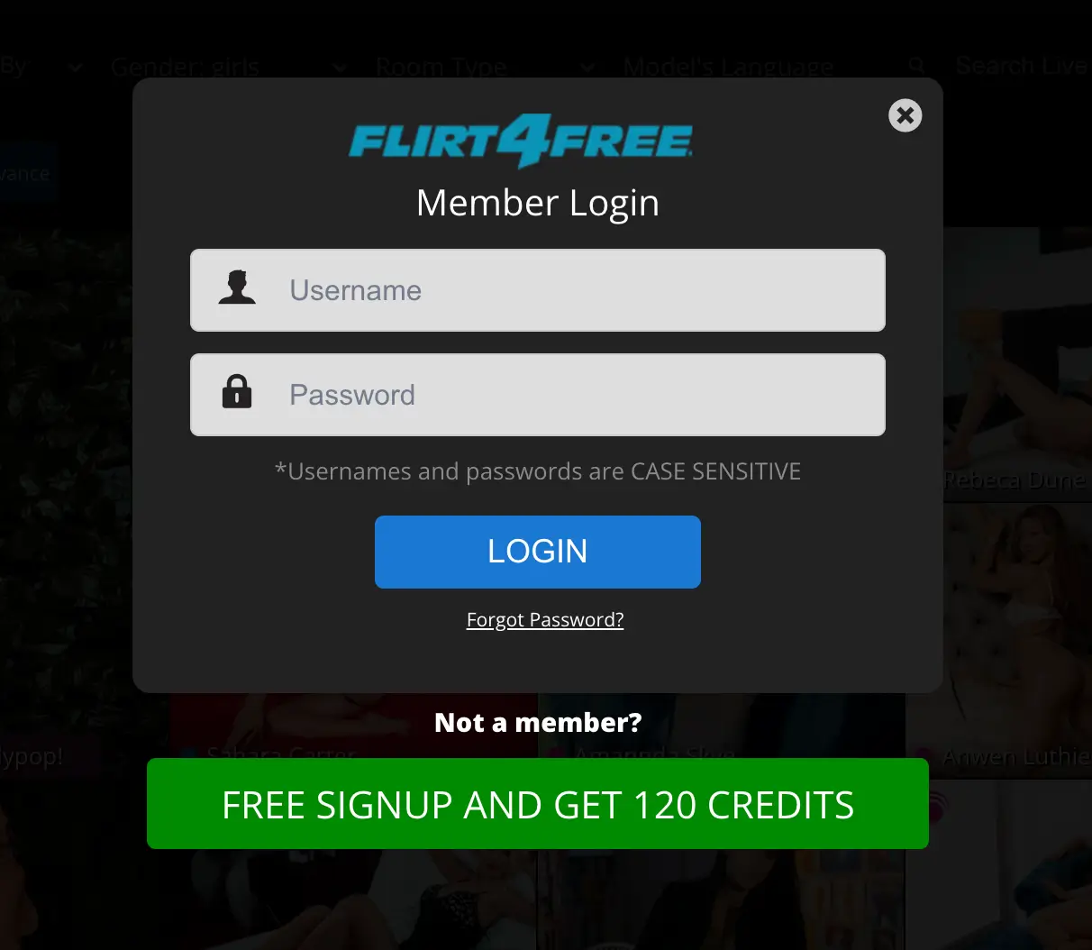 Flirt4Free site review screenshot 3